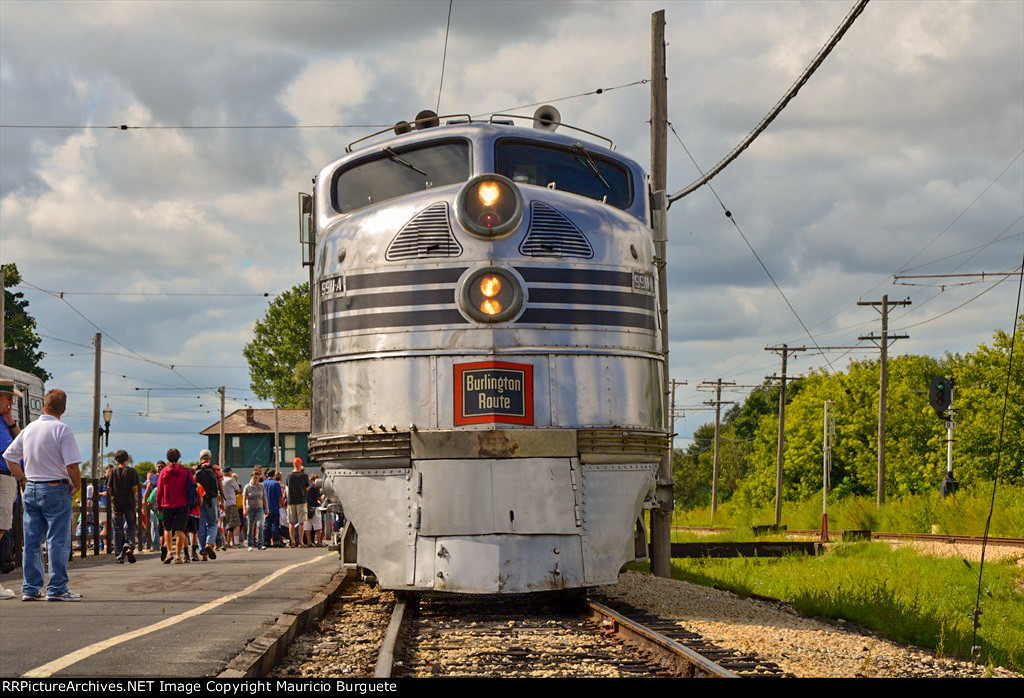 CBQ E5A Locomotive Nebraska Zephyr